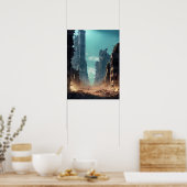 Verwoeste stad poster (Keuken)