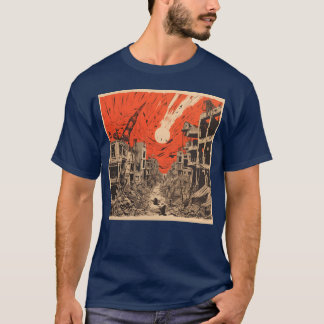 verwoeste stadsfamilie t-shirt
