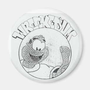 Verwoeste 'Um Melvin Circle Logo Magnet