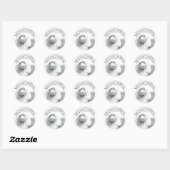 Verwoeste 'Um Melvin Circle Logo Ronde Sticker (Vel)