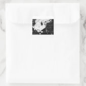 verwoestingsmaskers vierkante sticker (Tas)