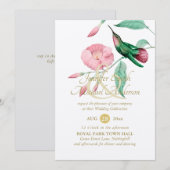 Verwöhnende Mint Roze Kolibrie Bloem Ranken Bloem (Voorkant / Achterkant)