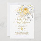 Verwöhnende witte gouden rozen boeket baby shower (Voorkant)