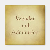 Verwondering en bewondering Spirituele reflectie Magneet (Voorkant)