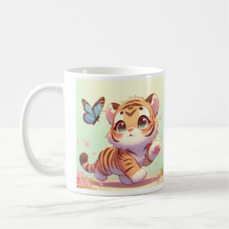 Verwondering in de ogen van een kitten koffiemok