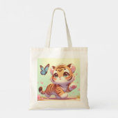 Verwondering in de ogen van een kitten tote bag (Achterkant)