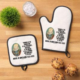 Verwondering Is De Basis Van De Filosofie Montaign Ovenwant & Pannenlap Set