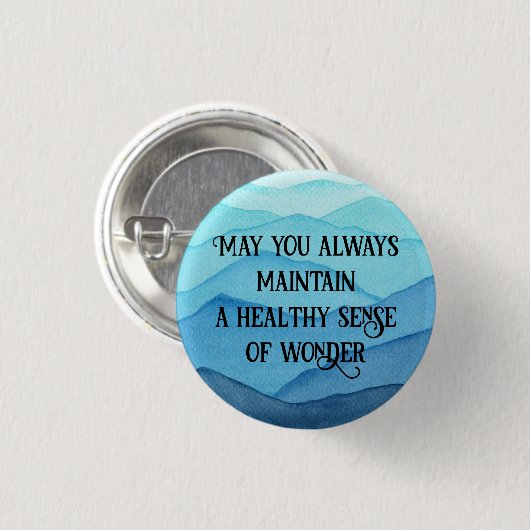 Verwondering Ronde Button 3,2 Cm (Voorkant /achterkant)