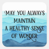 Verwondering Vierkante Sticker (Voorkant)