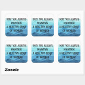 Verwondering Vierkante Sticker (Vel)