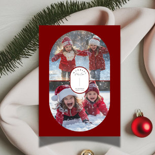 Verwondert zijn liefde religieuze kerstcapsule fot feestdagenkaart