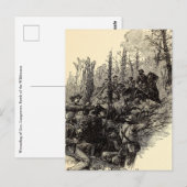 Verwonding van generaal Longstreet Briefkaart (Voorkant / Achterkant)