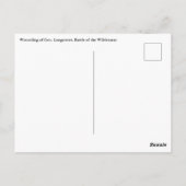 Verwonding van generaal Longstreet Briefkaart (Achterkant)