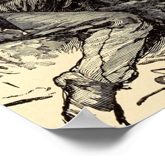 Verwonding van generaal Longstreet Poster (Hoek)