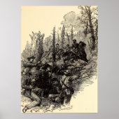 Verwonding van generaal Longstreet Poster (Voorkant)