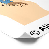 Verwonding van het ruggenmerg, medische tekening. poster (Hoek)