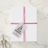 Verwoorde kerstboom gepersonaliseerde cadeau Label Cadeaulabel (Met Touw)
