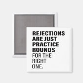 Verworpen citaten Aanmoediging Word Text Art Magneet (Voorkant / Achterkant)