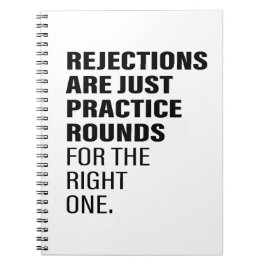 Verworpen citaten Aanmoediging Word Text Art Notitieboek