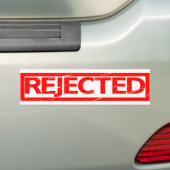 Verworpen stempel bumpersticker (Op auto)