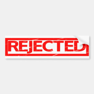 Verworpen stempel bumpersticker