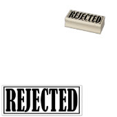 Verworpen Verworpen Verworpen BedrijfsKantoor vorm Rubberstempel (Gestempeld)