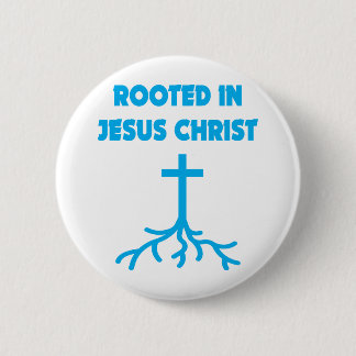 Verworsteld in Jezus Christus Ronde Button 5,7 Cm