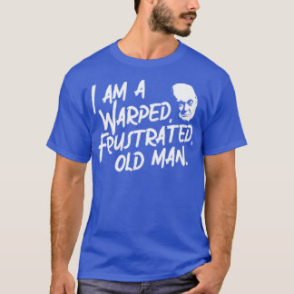 Verwrongen gefrustreerd oud Man T-shirt