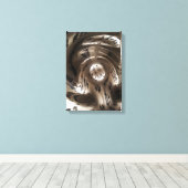 verwrongen kijk op mensen canvas afdruk (Insitu (Houten vloer))