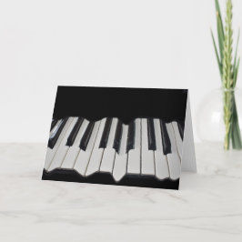 Verwrongen Piano Keys Wenskaart Kaart