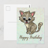 Verwunderte Katze Briefkaart (Voorkant / Achterkant)