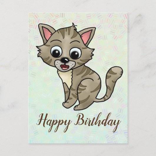 Verwunderte Katze Briefkaart (Voorkant)