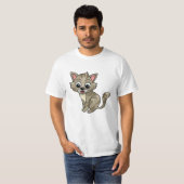 Verwunderte Katze T-shirt (Voorkant volledig)