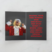 VERWURGDE VADER KERST KAART (Binnen)