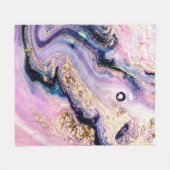 Very beautiful marble pattern. Abstract art wallpa Fleece Deken (Voorkant (Horizontaal))
