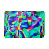 Very colorful curved shapes, green prevails over.. badmat (Voorkant)