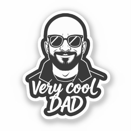 Very Cool dad Sticker (Voorkant)