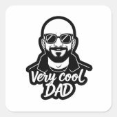 Very Cool dad Vierkante Sticker (Voorkant)