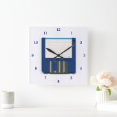 Very Cool Floppy Disk Wall Clock Vierkante Klok (Huis)