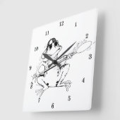 Very Cool Frog Wall Clock Vierkante Klok (Hoek)
