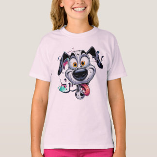 very cute funny happy smiling puppy t-shirt