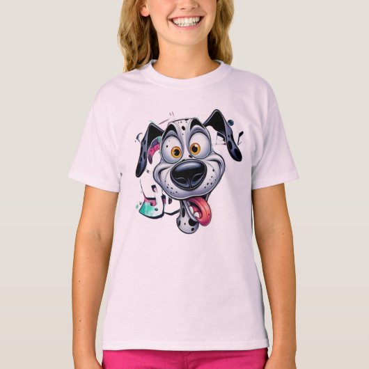 very cute funny happy smiling puppy t-shirt (Voorkant)