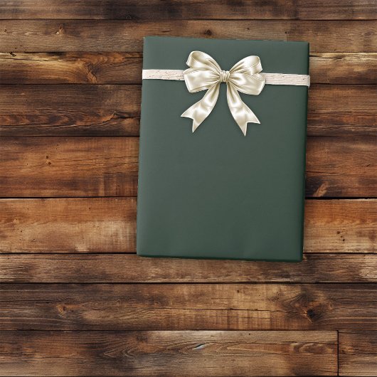 Very Dark Forest Green - inpakpapier