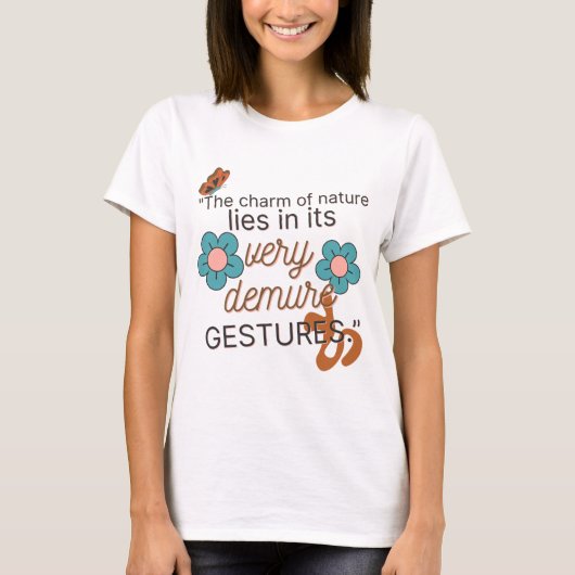 Very Demure Gestures-Gen Z 2026, White Women Basic T-shirt (Voorkant)