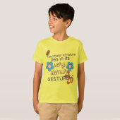 Very Demure Gestures-Gen Z 2026, Yellow Kids Basic T-shirt (Voorkant volledig)