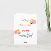 very Demure, very demure very mindful  Feestdagen Kaart (Achterkant)