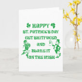 Very Funny Adult St Patrick's Day Kaart (Gele Bloem)