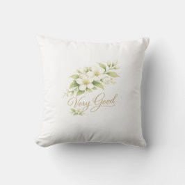 Very Good Floral Throw Pillow Elegant Design Kussen