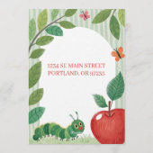 Very Hungry Caterpillar Birthday Kaart (Achterkant)