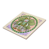 Very Irish Sock Monkey Tegeltje (Zijkant)